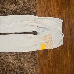 Freecity Blue Sweatpants Relaxed Fit Joggers